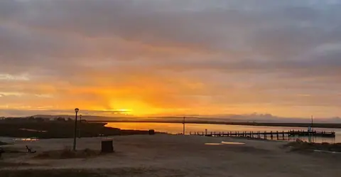 Sunset over the Berg River estuary